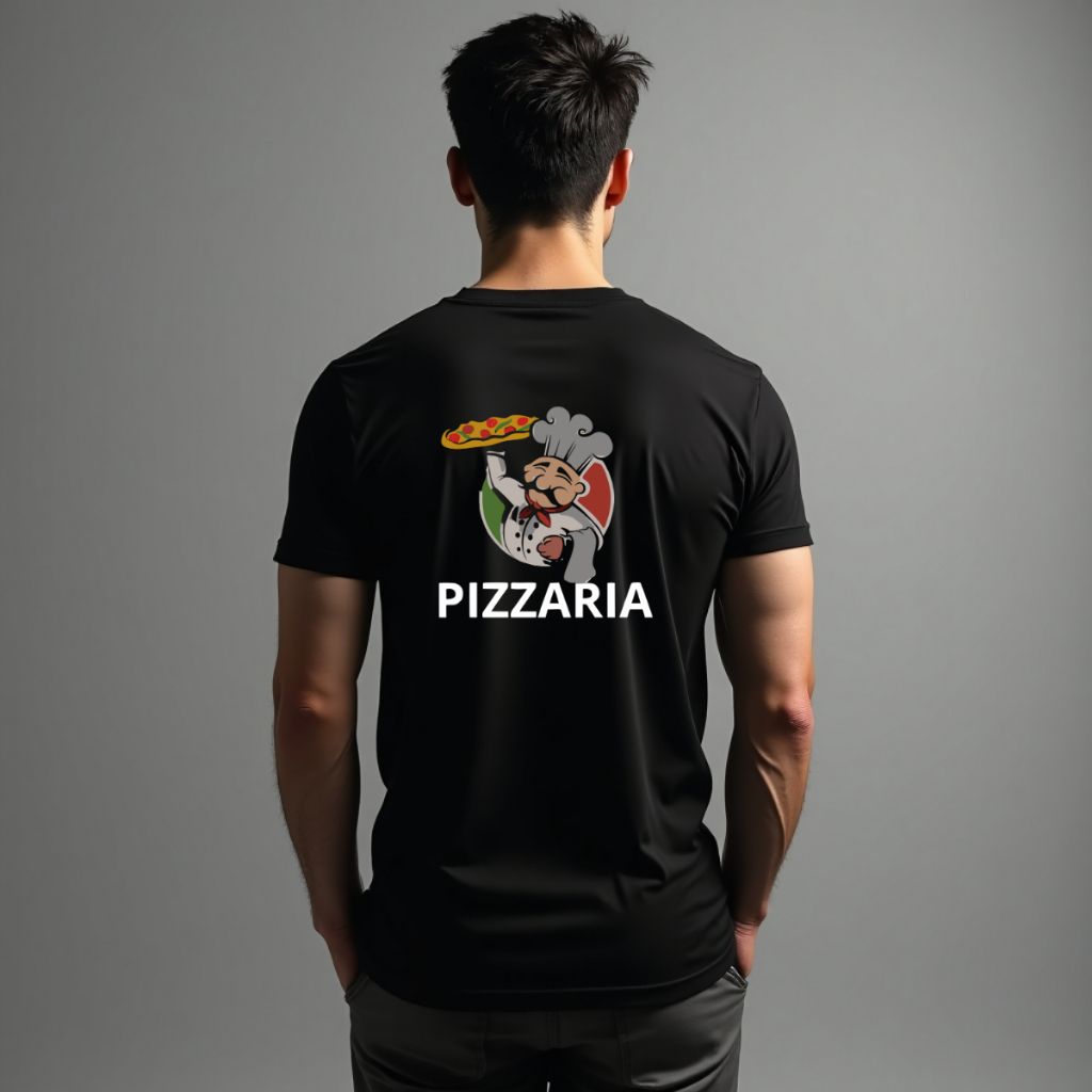 Camiseta Camisa Uniforme Pizzaria Pizza Pizzaiolo Malha Premium 100% Algodão