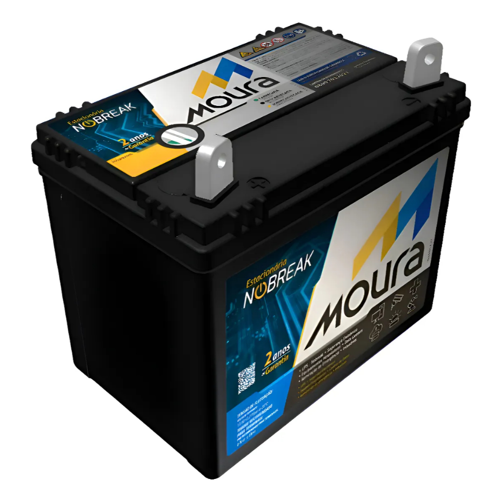 Bateria Moura Nobreak 12MN300 12V 33Ah Sistema Segurança