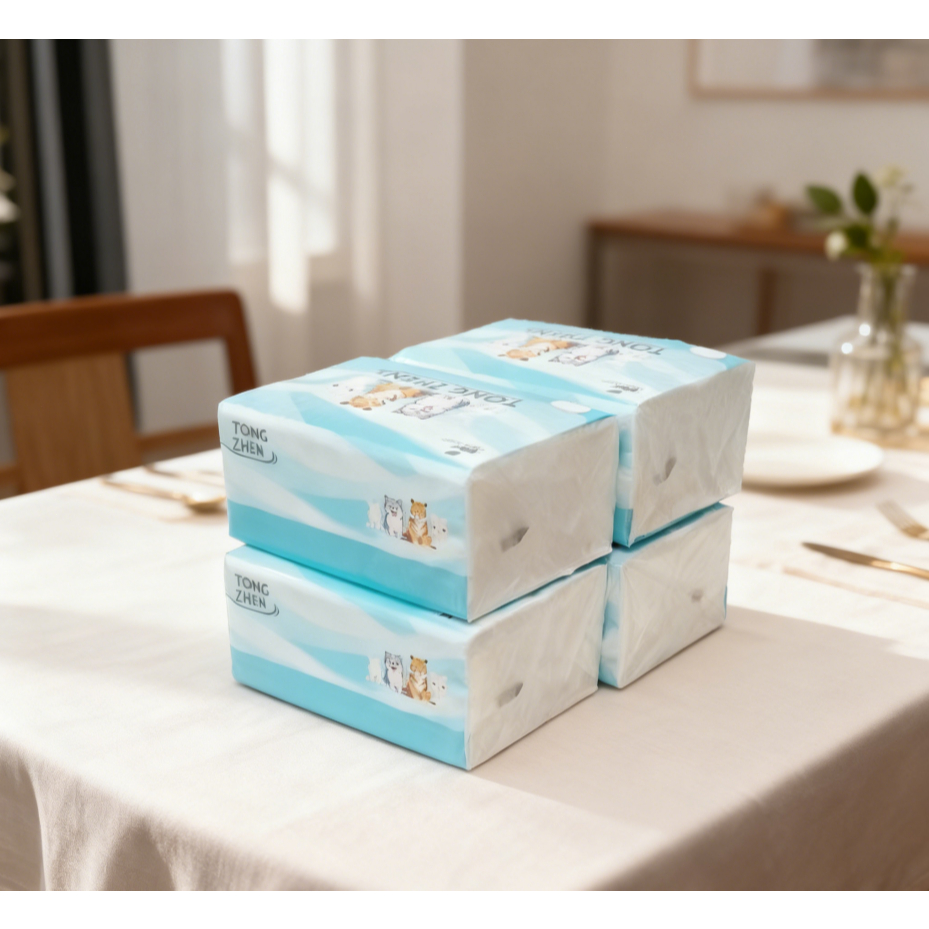 Lenços de Papel 5 Camadas Descartáveis: Macios, Versáteis e 400 Unidades