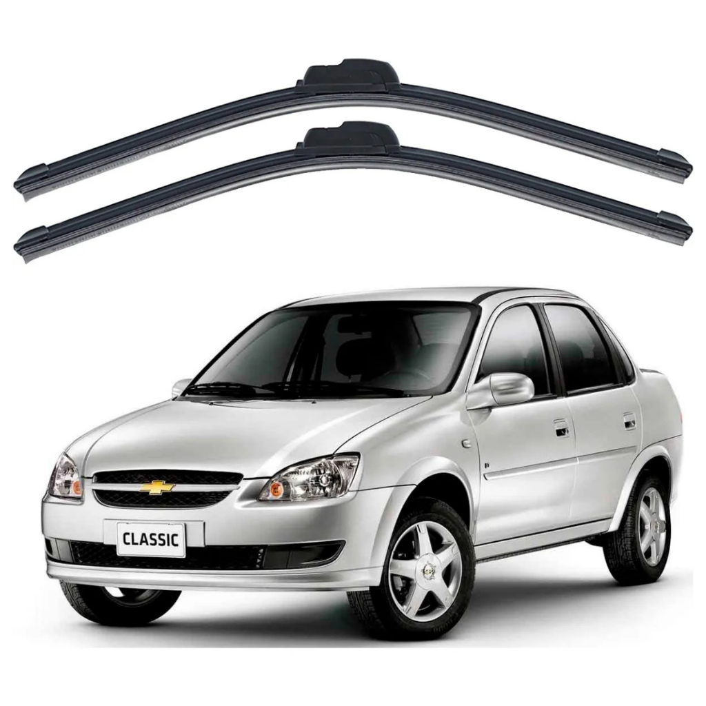 Par Palheta Limpador Parabrisa Silicone Corsa Classic Limpador do Parabrisa Corsa Classic