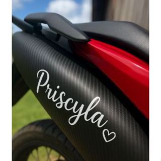 Adesivo nome da Namorada ,Patroa   para carro, moto. em Oferta na Shopee