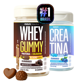 Whey + Creatina em Gomas | Energia, Força e Proteína | Ravu Gummy em Oferta na Shopee
