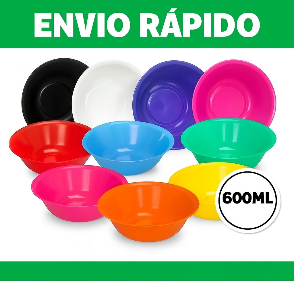 Kit 5 à 50 Cumbuca Plástico 600ml potinho Sobremesa Açai Porções Sorvete Petisco Festa Aniversario em Oferta na Shopee