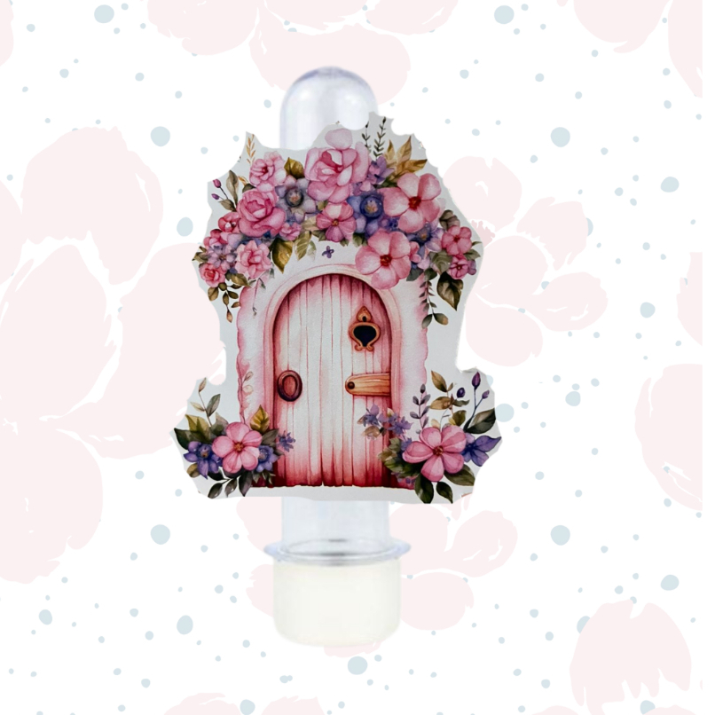 Kit Aplique para Tubete - Jardim Encantado - Personalizado - Lembrancinha Aniversário Infantil/ Decoração de mesa