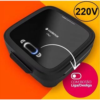 Sanduicheira Elétrica Cadence Click SAN400 Com Botão Liga / Desliga 750W 220V