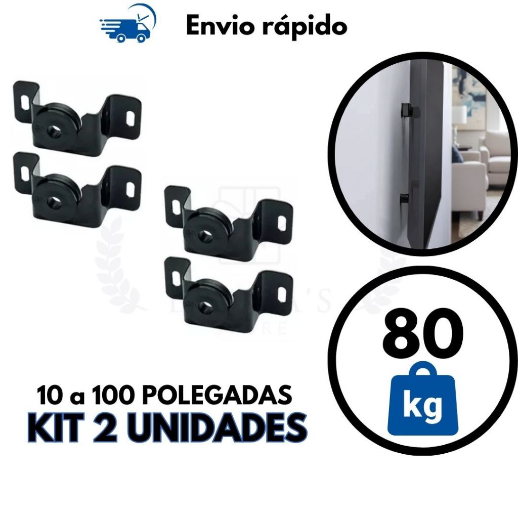 Kit 2 Unidades Suporte Universal Fixo De Parede Para Tv LED LCD Parede Painel E Monitor 24 32 43 50 60 75 100 Polegadas