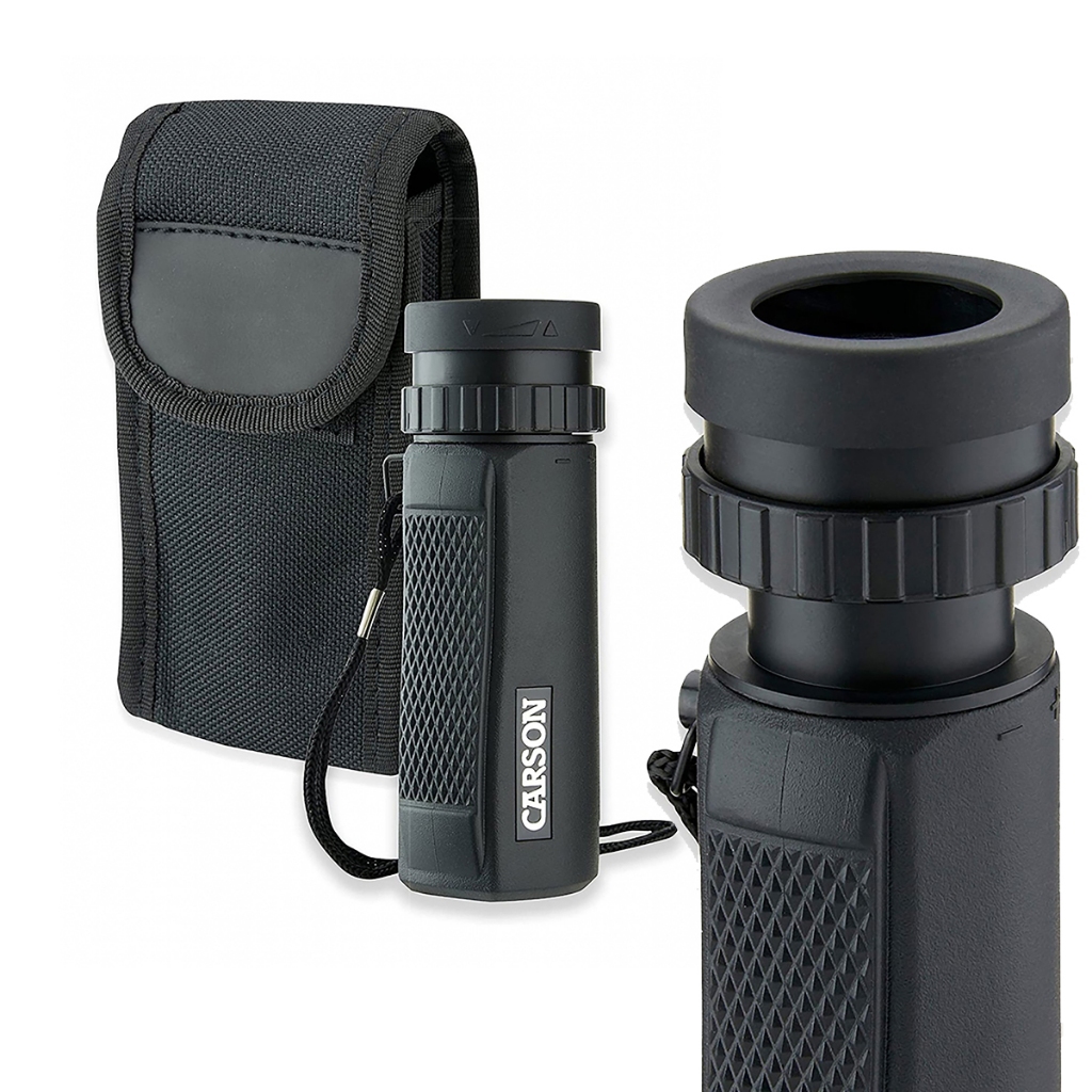 Telescópio Monocular Portátil Carson 10x25mm À Prova D´água Leve Para Viagens E Aventuras