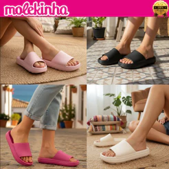 Chinelo Slide Nuvem Molekinha Menina EVA Leve Conforto Feminino 2338100 Original