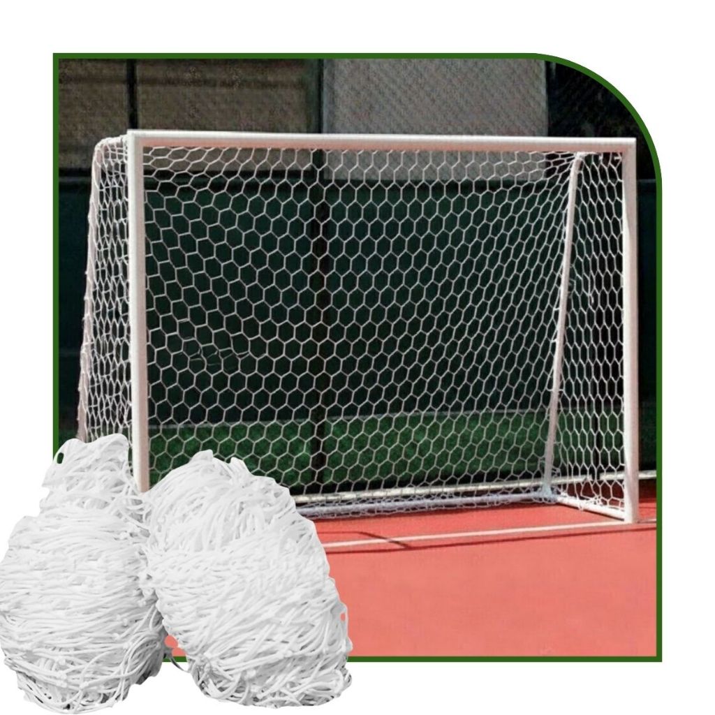 Par de Rede de Futsal Salão Colméia Fio 4mm Seda Véu de Noiva