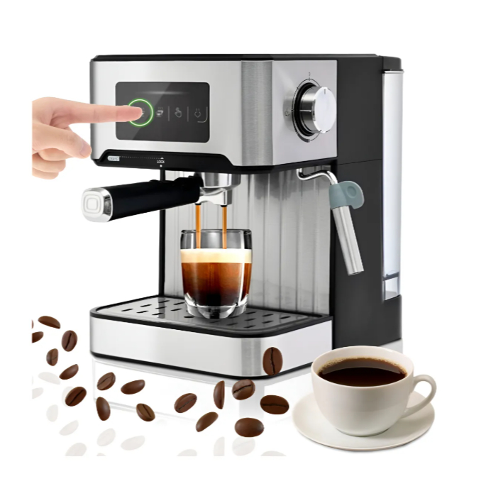 Cafeteira Máquina Café 1,6 Litros 20 Bar Toutch Profissional Expresso Italiano Aquecedor xicaras