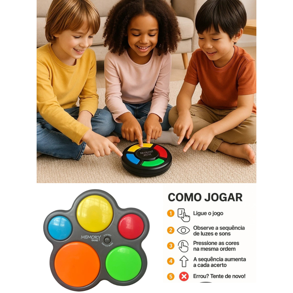 Jogo da Memoria Sonoro Visual Memory Game Interação Diverção Pais filho Autisto Concentração Atenção