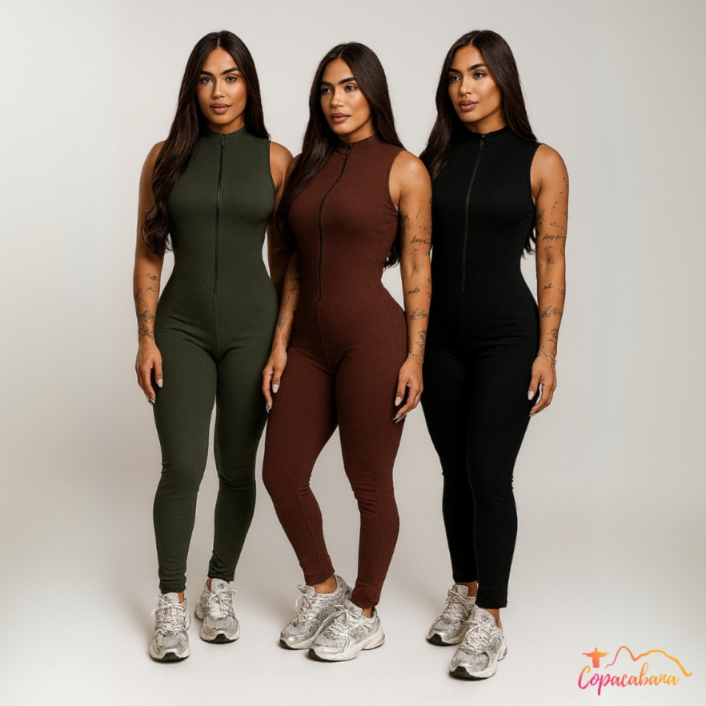 Macacão Ribana Manga Regata –Ajustado, Elegante e Ideal para o Verão