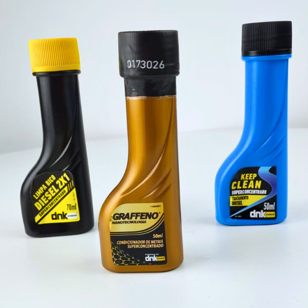 KIT ADITIVOS DIESEL DNK   Tratamento de Diesel com Limpa Bico e  Graffeno