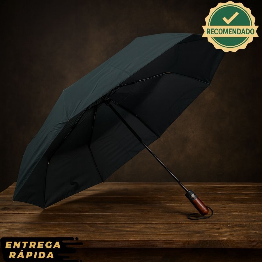 Guarda-Chuva Reforçado Abre Automático Grande Compacto Bolsa/Mochila Secagem Rápida Unissex — imagem 2 de 2