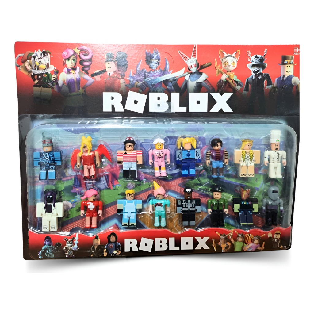 Kit Bonecos Roblox Articulado Brinquedo Personagens Cartela