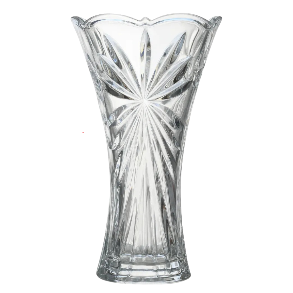 VASO DE VIDRO DECORATIVO COM 23CM ROYALE