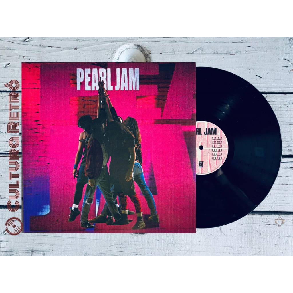 LP TEN PEARL JAM 2017 SONY( LACRADO/ PRETA) EVEN FLOW/ ALIVE