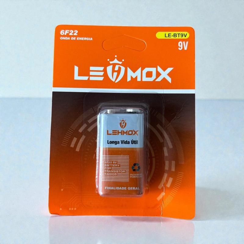 Kit Bateria 9v Lehmox Qualidade Longa Duração, Ecologico Envio Rápido