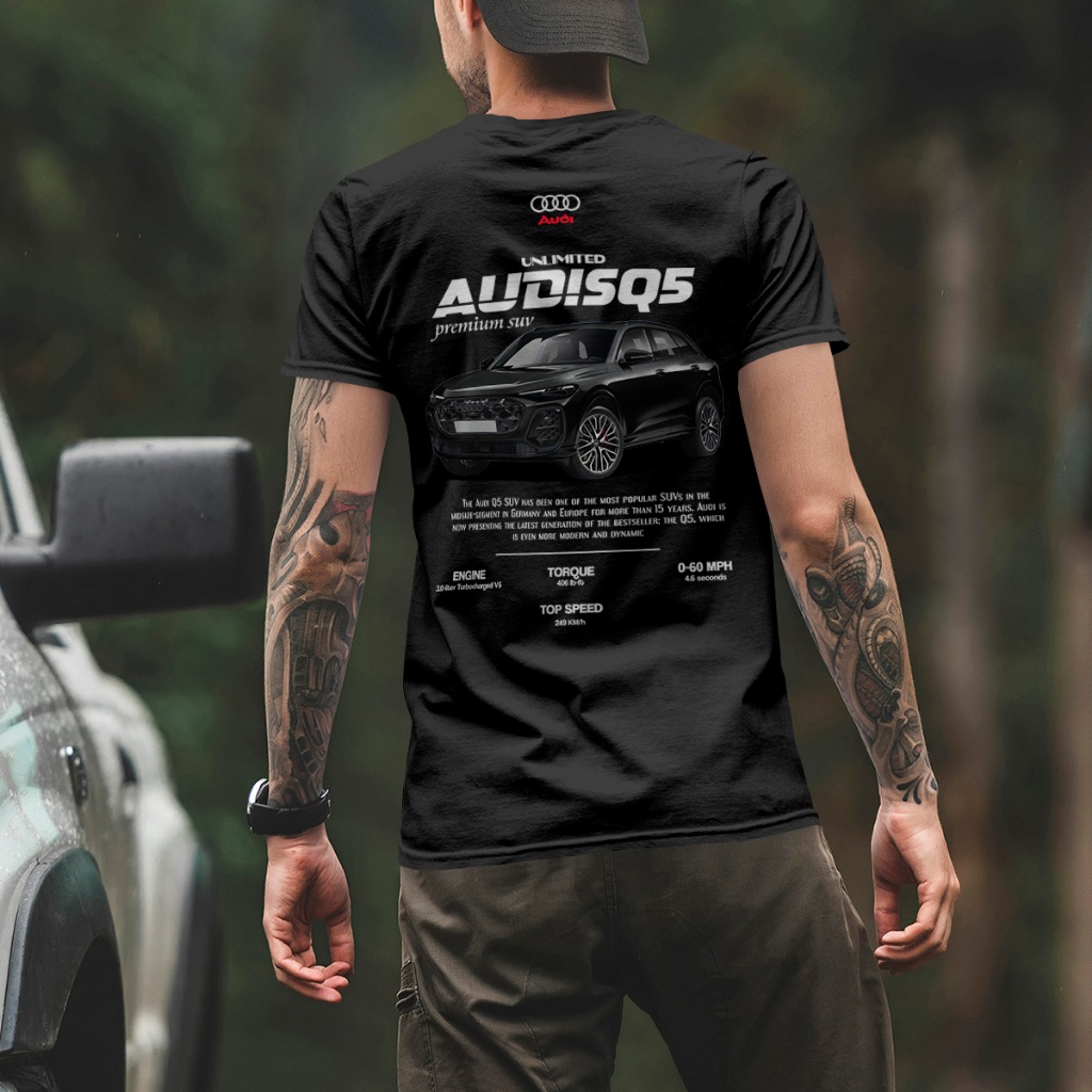 Camiseta Camisa Gearhead Unlimited Audi SQ5 Streetwear Automotiva Ref: 0180