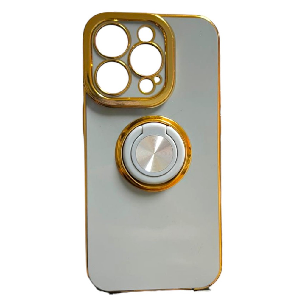 Capinha Para Iphone 14 Pro Cinza Capinha de Luxo Capinha Premium Capinha Com Dedal Capinha Com Apoio