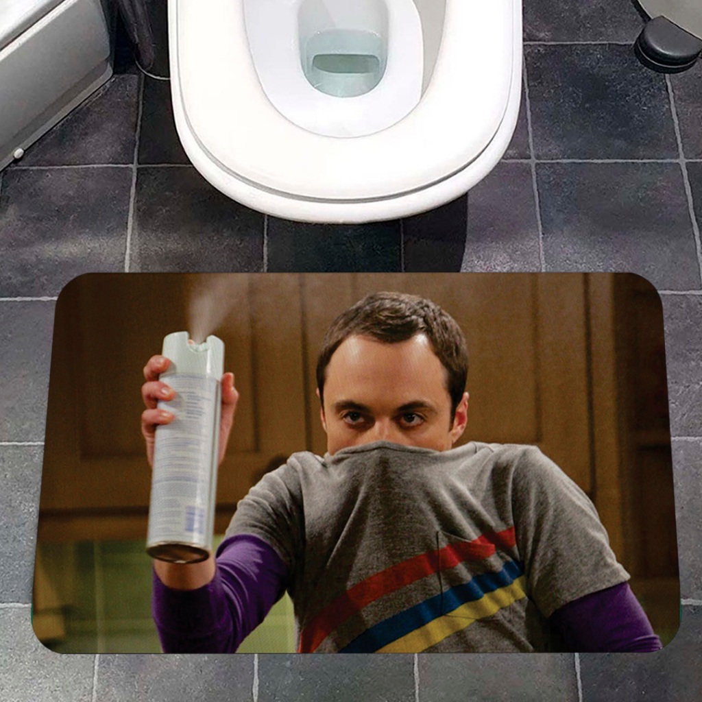 Tapete Decorativo Emborrachado - SHELDON COOPER BOM AR em Oferta na Shopee