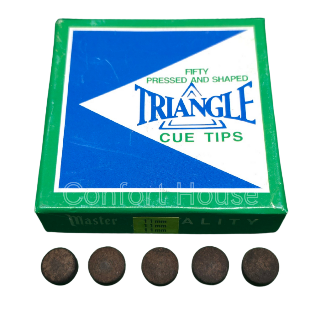 Kit Solas Triangle 11mm e 12mm - Ponteira Profissional para Taco de Sinuca/Bilhar em Oferta na Shopee