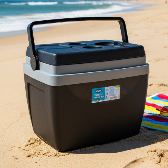 Caixa Térmica Cooler 26Litros ,Praia Piscina Lazer Jardim Camping C/ Porta Copos Resistente