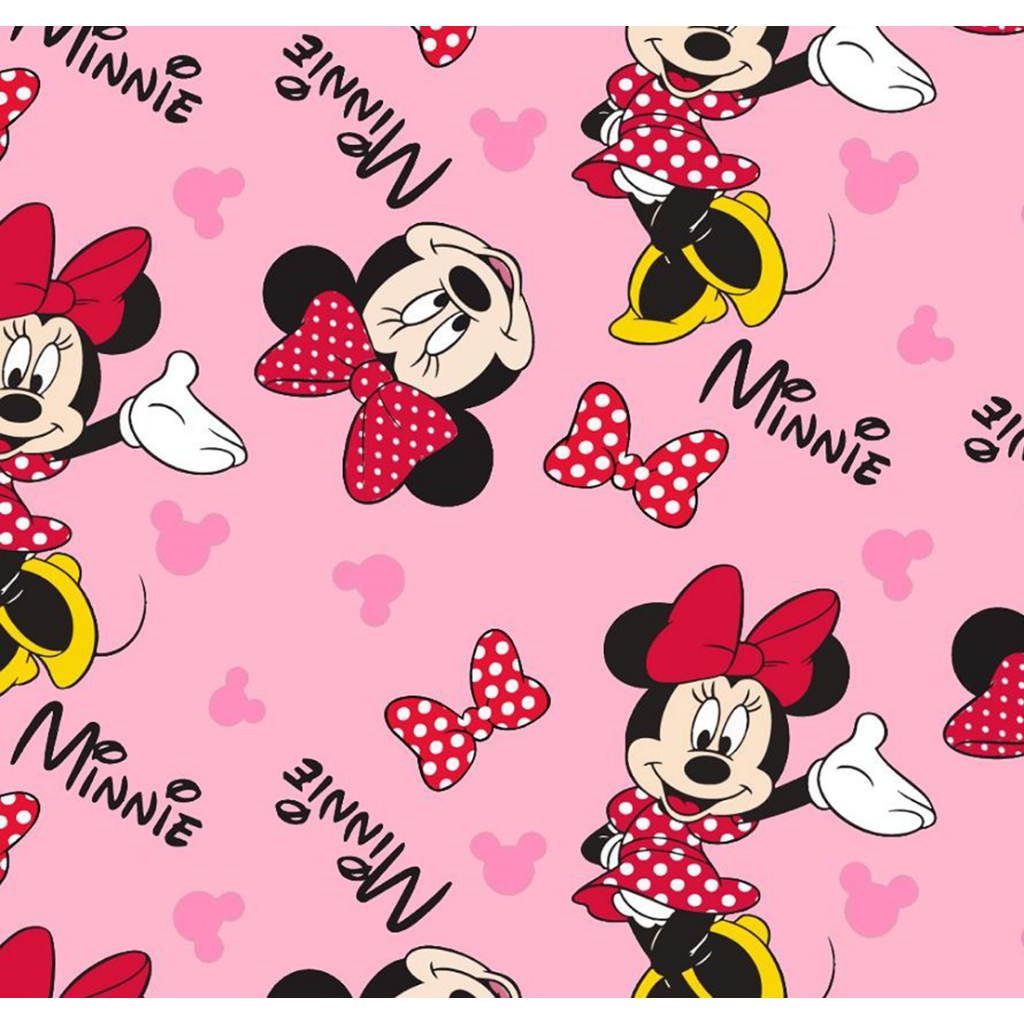 Tecido TRICOLINE MISTA Estampa Digital - MINNIE