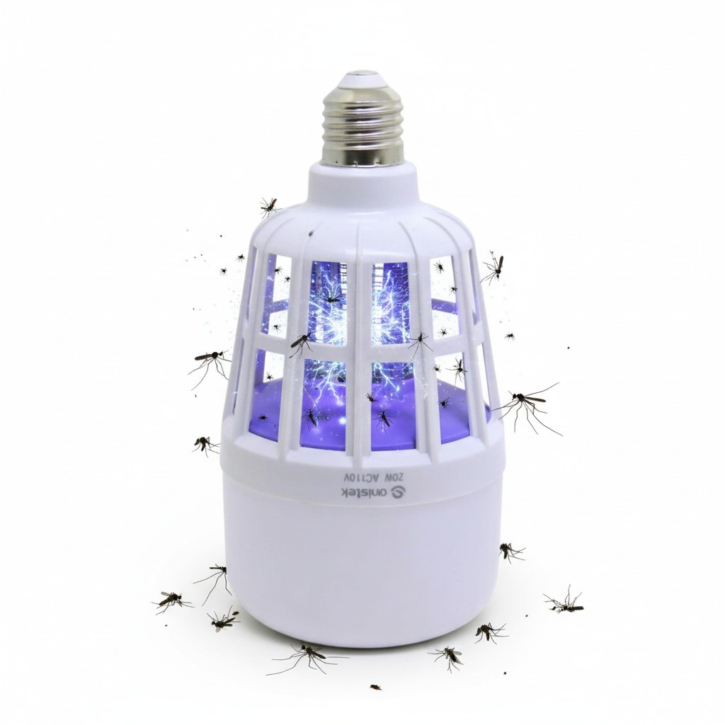 Lâmpada Led Mata Mosquito Pernilongo Luminária Luz Uv Forte Armadilha 110V Casa