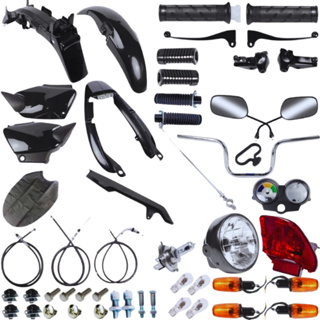 Kit Carenagem Completo CG 125 Titan Fan 2000 2001 2002 2003 2004 2005 2006 2007 2008 Plástico Farol Guidão Completo em Oferta na Shopee