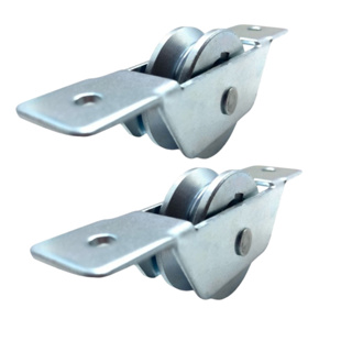 Kit 2 Roldana Aliaço 1 1/2 Polegada (3,7 cm) Trilho Cantoneira Em V Caixa Aberta Rebite em Oferta na Shopee