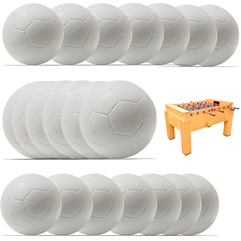 Bola Bolinha Pesada Para Pebolim Totó Futebol de Mesa 20 Unidades Mesa Kit Profissional