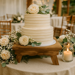 Banquinho Bandeja de Madeira Pinus Rústica Mesa Decorativa para Festas, Aniversário e Casamento em Oferta na Shopee