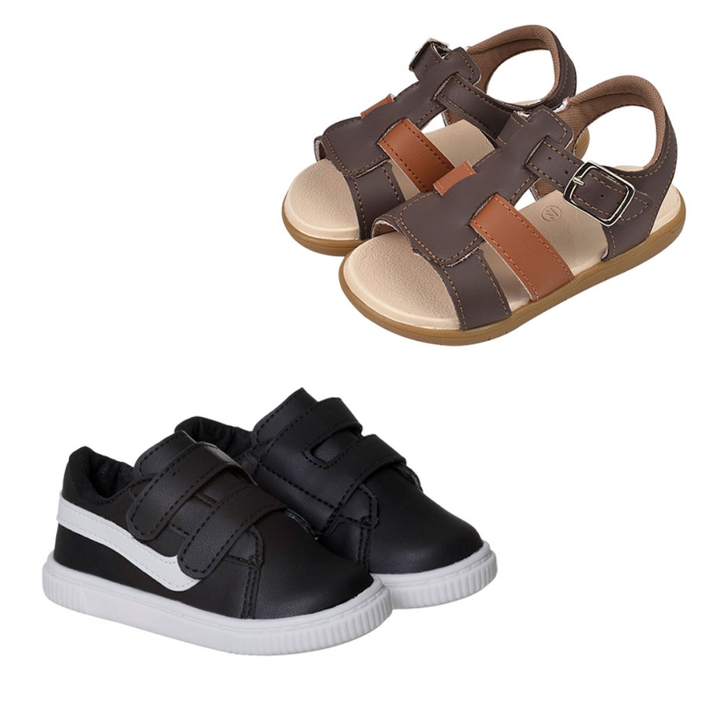 Kit Tenis Infantil Masculino Old School Papete Casual Garoto Anatomica