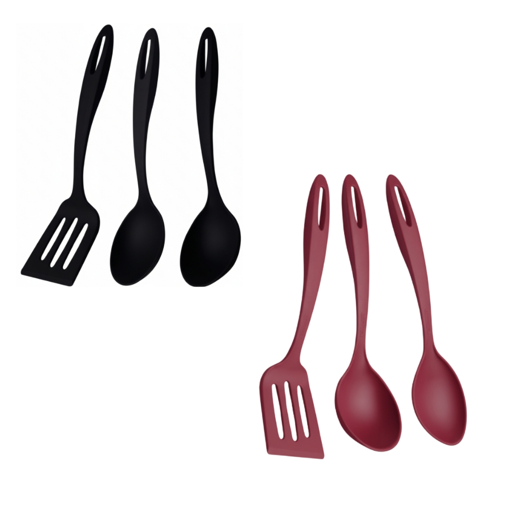 Kit Jogo De Utensílios De Cozinha 3 Peças Multiuso Em Nylon Ability Tramontina