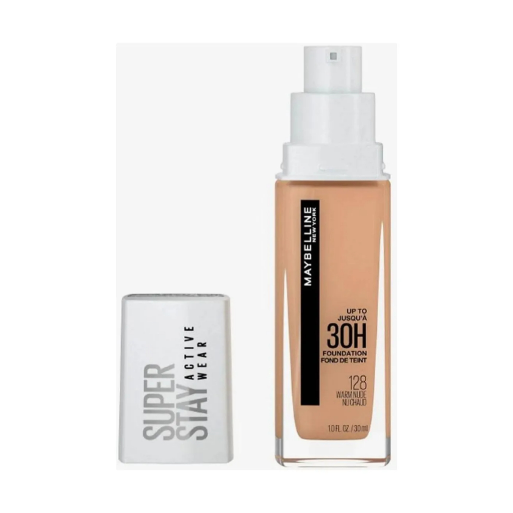 Base Maybelline Superstay 30H – Warm Nude 128 & 375 | Longa Duração 30ml