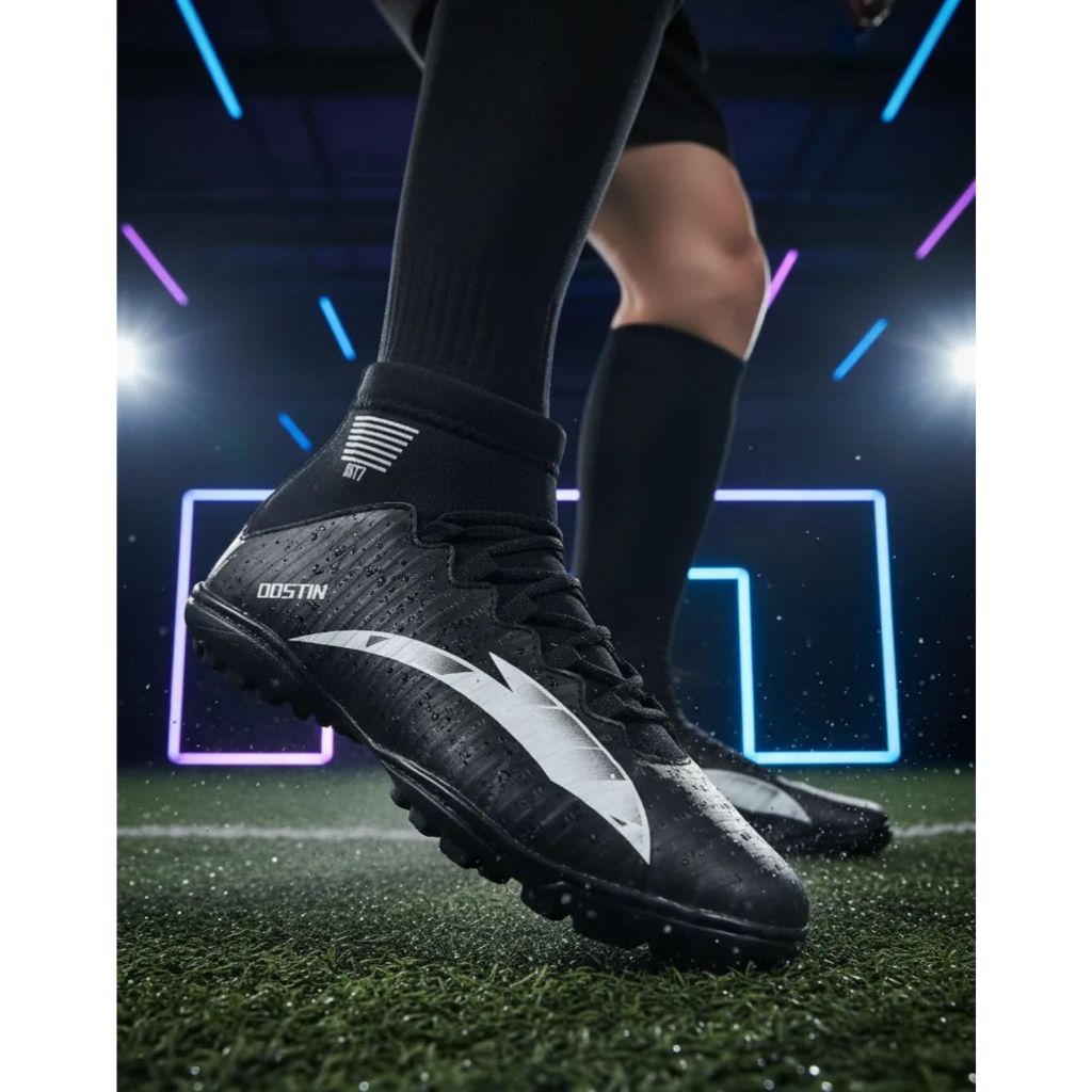 Chuteira Society Costurada Resistente Futebol + Meião 28 ao 43 - Envio Já Promoção
