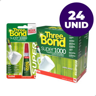 Kit Super Cola Adesivo Instantâneo 2g Threebond Super 1000 com 6 12 ou 24 Unidades em Oferta na Shopee