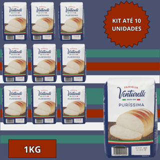 Farinha de Trigo Venturelli Purissíma 1kg Kit Escolha ate 10 Unidades em Oferta na Shopee