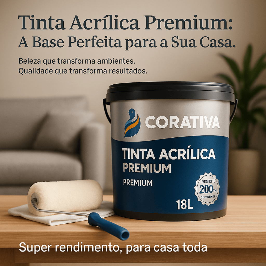 Tinta Acrílica Fosca 18L – Antimofo, Sem Odor e Ideal para Paredes em Ambientes Internos em Oferta na Shopee