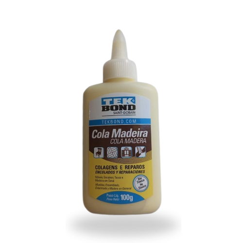 Cola Madeira TEK BOND 100g Hobby, Artesanato e Pequenos Reparos Não Toxica