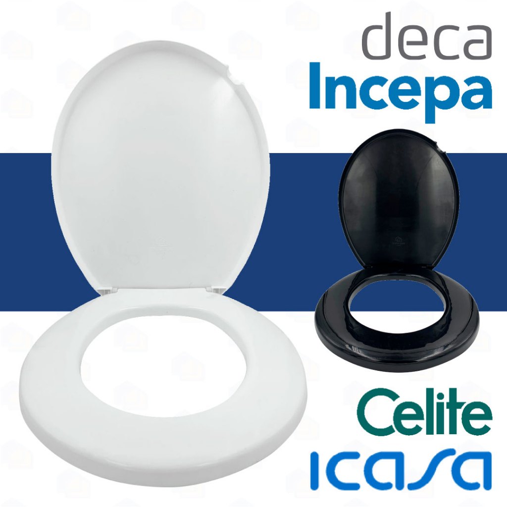 Assento Sanitário Injetado Vision Tampa Oval Redondo Deca Celite Icasa Incepa Hervy Roca Logasa