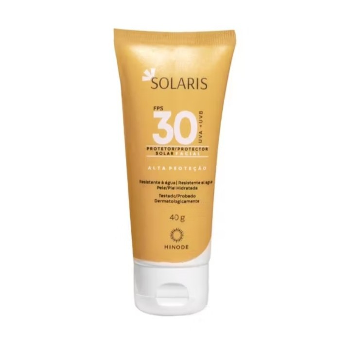 Protetor Solar Facial Solaris UVA e UVB FPS 30 40g