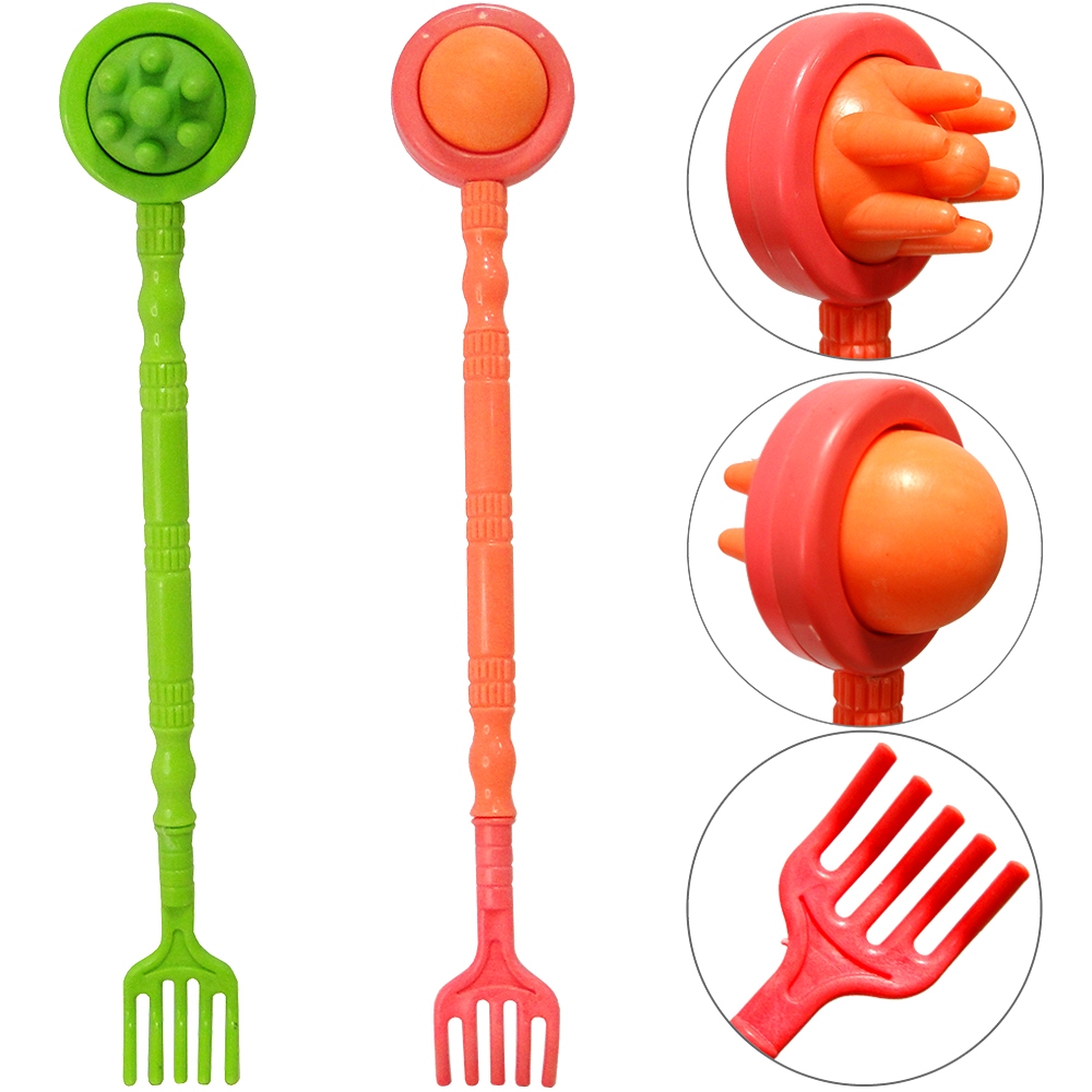 COCADOR DE PLASTICO COM MASSAGEADOR DUPLO COLORS 34CM Código 817808 em Oferta na Shopee