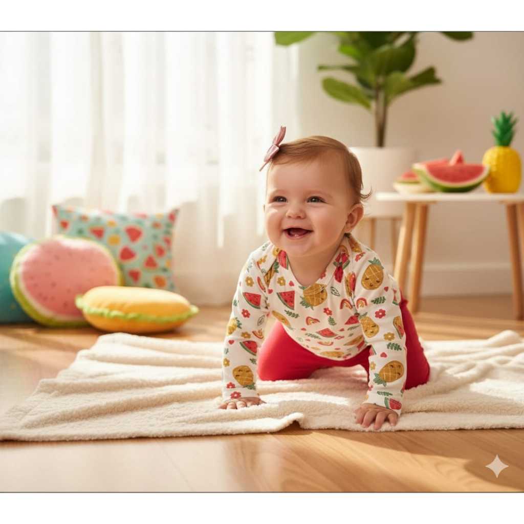 Body de Bebe  manga longa  com mijão / Conjunto infantil meninas tam Rn ao 2 anos / meia estação..