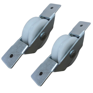 Kit 2 Roldanas Aliaço Portão Correr Nylon 2 Polegadas (5 cm) Trilho Em V Cantoneira Caixa Aberta Rebite em Oferta na Shopee