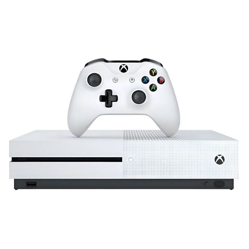 Microsoft Xbox One S 1 tb Standard Cor Branco 1 Controle + 1 Jogo Fisico + 1 Quadro Decorativo