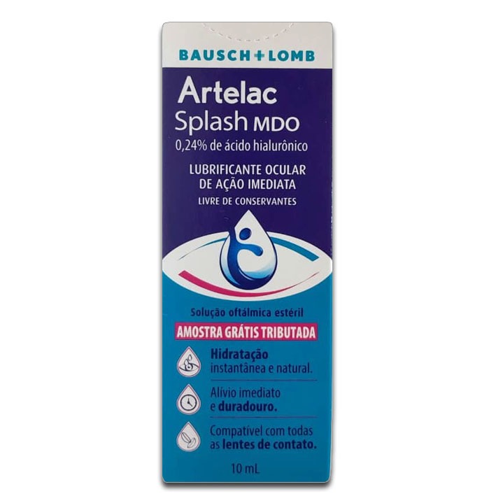 Detalhes do Colírio Artelac Splash 10ml 1+1