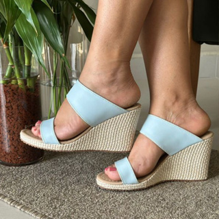 Tamanco Anabela Lançamento Tiras Salto // Atenção à Descrição Para Evitar Erros em Oferta na Shopee