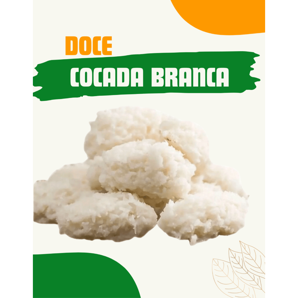 Cocada Branca a Granel - Caixa com 3 kg - Santa Maria Alimentos